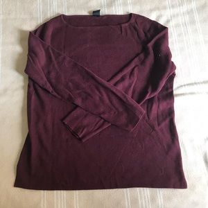 Gap Maroon Boatneck Sweater